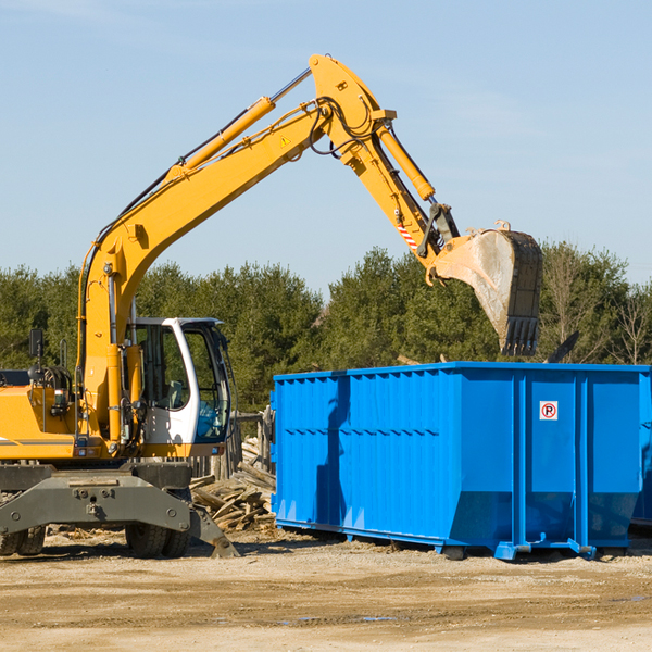 how many times can i have a residential dumpster rental emptied in Fairfield Washington